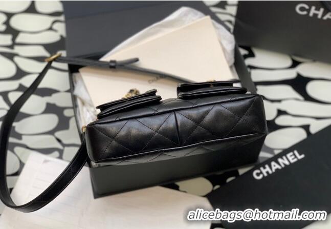 Unique Style Chanel Quilted Lambskin Large Hobo Bag 99335 Black 2024