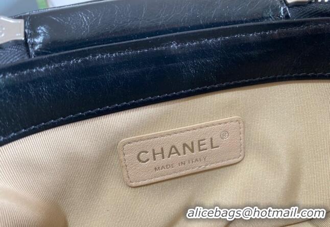 Top Quality Chanel Wicker and Calfskin Vanity Case AS1352 Black 2024