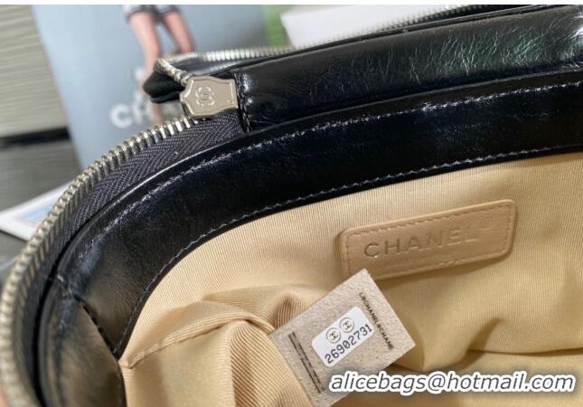 Top Quality Chanel Wicker and Calfskin Vanity Case AS1352 Black 2024