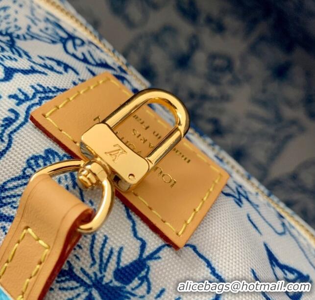 Best Price Louis Vuitton OnTheGo MM in Monogram Tiles Canvas M11262 Blue 2024