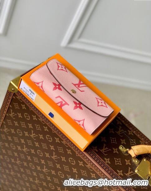 Traditional Specials Louis Vuitton Emilie Wallet in Monogram Empreinte Leather M60699 Pink 2024