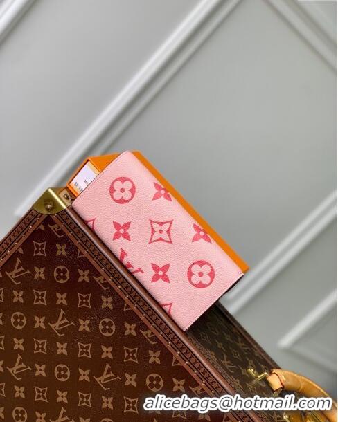 Traditional Specials Louis Vuitton Emilie Wallet in Monogram Empreinte Leather M60699 Pink 2024