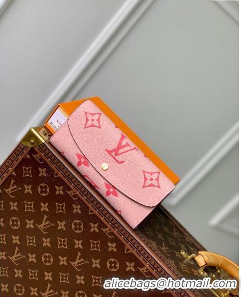 Traditional Specials Louis Vuitton Emilie Wallet in Monogram Empreinte Leather M60699 Pink 2024