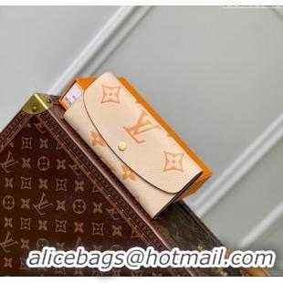 Pretty Style Louis Vuitton Emilie Wallet in Monogram Empreinte Leather M60699 Beige 2024