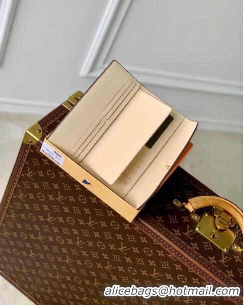 Pretty Style Louis Vuitton Emilie Wallet in Monogram Empreinte Leather M60699 Beige 2024