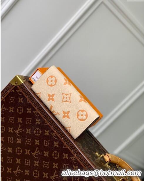 Pretty Style Louis Vuitton Emilie Wallet in Monogram Empreinte Leather M60699 Beige 2024