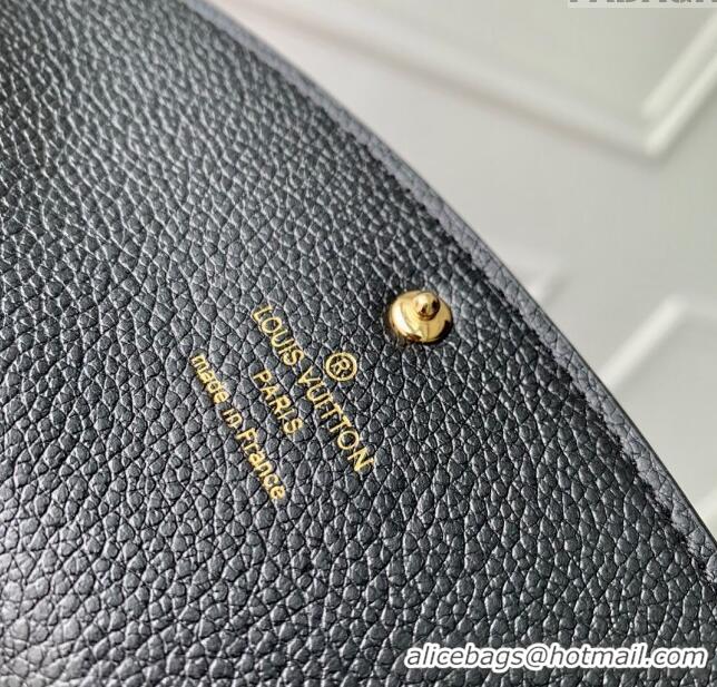 New Style Louis Vuitton Emilie Wallet in Monogram Empreinte Leather M83138 Black 2024