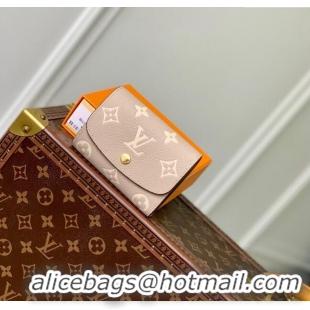 Promotional Louis Vuitton Short Wallet in Monogram Empreinte Leather M60688 Beige 2024