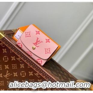 Top Grade Louis Vuitton Short Wallet in Monogram Empreinte Leather M60688 Pink 2024