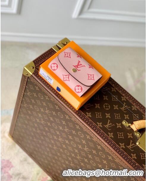 Top Grade Louis Vuitton Short Wallet in Monogram Empreinte Leather M60688 Pink 2024