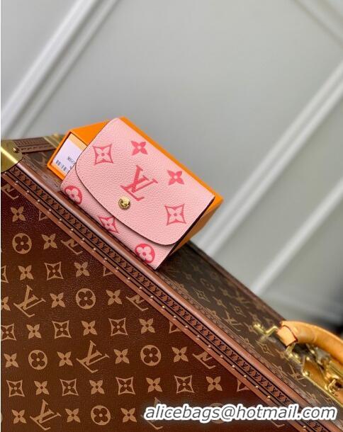 Top Grade Louis Vuitton Short Wallet in Monogram Empreinte Leather M60688 Pink 2024