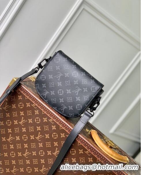 Reasonable Price Louis Vuitton Montsouris Messenger PM Bag in Monogram Canvas M47060 Black 2024