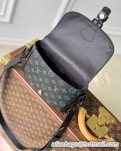 Reasonable Price Louis Vuitton Montsouris Messenger PM Bag in Monogram Canvas M47060 Black 2024