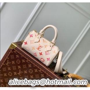 Low Price Louis Vuitton Nano Speedy Bag in Monogram Empreinte Leather M83452 Sunrise Aquarelle 2024