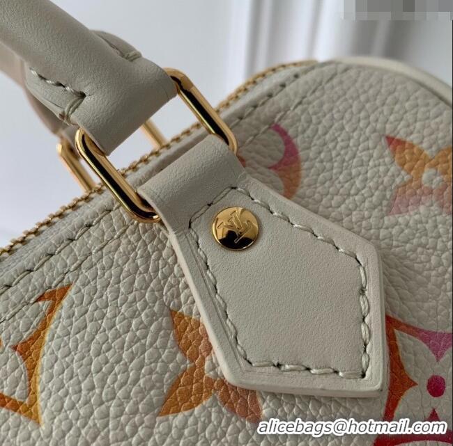 Low Price Louis Vuitton Nano Speedy Bag in Monogram Empreinte Leather M83452 Sunrise Aquarelle 2024