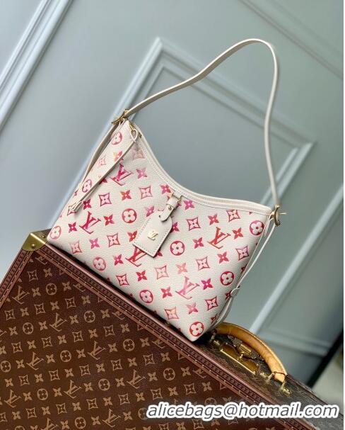 Super Quality Louis Vuitton CarryAll PM Hobo Bag in Monogram Empreinte Leather M24652 Sunrise Aquarelle 2024