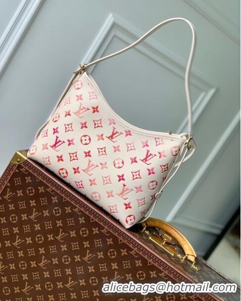 Super Quality Louis Vuitton CarryAll PM Hobo Bag in Monogram Empreinte Leather M24652 Sunrise Aquarelle 2024