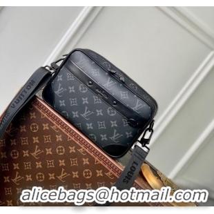 Promotional Louis Vuitton Alpha Messenger Bag in Monogram Canvas and Leather M46955 Black 2024