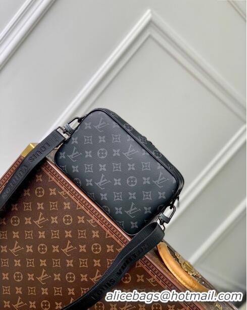 Promotional Louis Vuitton Alpha Messenger Bag in Monogram Canvas and Leather M46955 Black 2024