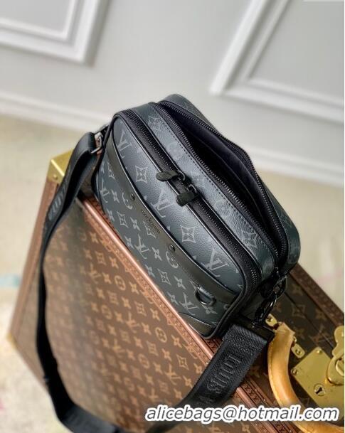 Promotional Louis Vuitton Alpha Messenger Bag in Monogram Canvas and Leather M46955 Black 2024