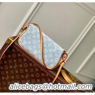 Good Product Louis Vuitton Pochette Accessoires Clutch in Monogram Denim 100% GOTS-certified Cotton M82692 Blue 2024