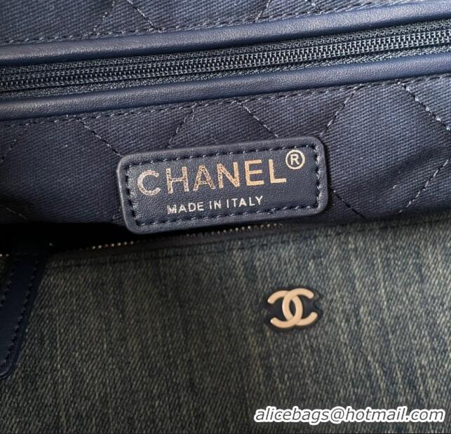 Classic Specials Chanel 22 Handbag in Washed Denim AS3261 Blue 2024