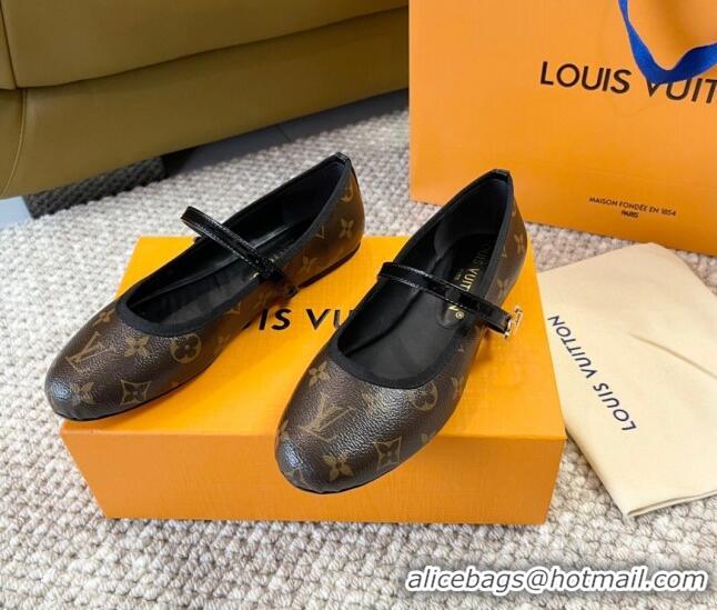 Hot Style Louis Vuitton Romy Flat Ballerinas in Monogram Canvas 606160