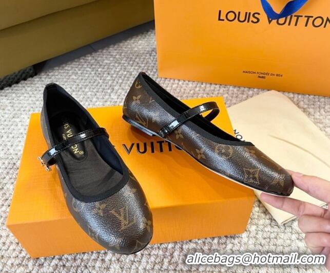 Hot Style Louis Vuitton Romy Flat Ballerinas in Monogram Canvas 606160