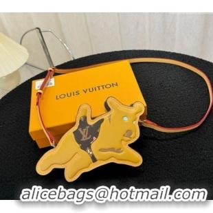 New Design Louis Vuitton Dog On Strap Mini bag in Monogram Craggy Canvas and Brown Leather 2024 M83342