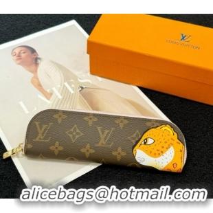 Promotional Louis Vuitton Pencil Pouch Charlotte Monogram M17106 Orange Tiger 2024