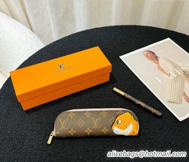 Promotional Louis Vuitton Pencil Pouch Charlotte Monogram M17106 Orange Tiger 2024