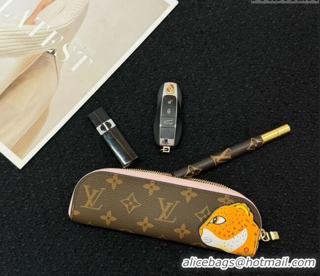 Promotional Louis Vuitton Pencil Pouch Charlotte Monogram M17106 Orange Tiger 2024