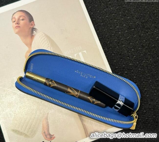 Buy Discount Louis Vuitton Pencil Pouch Charlotte Monogram M17106 Blue 2024