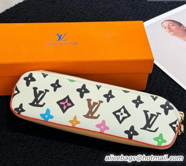 Top Design Louis Vuitton Elizabeth Pencil Pouch in Monogram Craggy M17106 White 2024