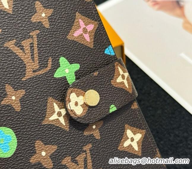 Inexpensive Louis Vuitton Large Ring Agenda Notebook Cover in Monogram Craggy M17128 Brown 2024