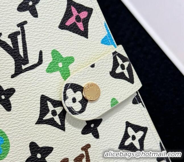 Top Quality Louis Vuitton Large Ring Agenda Notebook Cover in Monogram Craggy M17128 White 2024