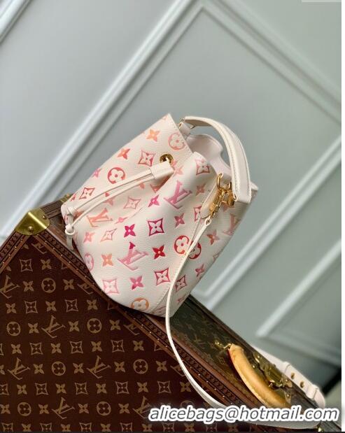 Pretty Style Louis Vuitton Neonoe BB Bucket Bag in Monogram Empreinte Leather M24649 Sunrise Aquarelle 2024