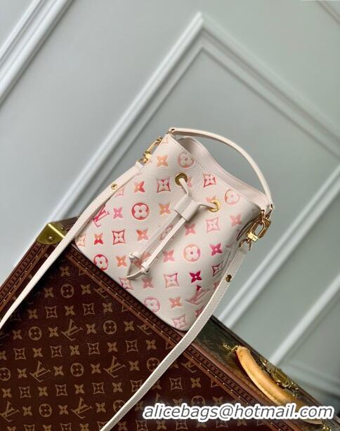 Pretty Style Louis Vuitton Neonoe BB Bucket Bag in Monogram Empreinte Leather M24649 Sunrise Aquarelle 2024