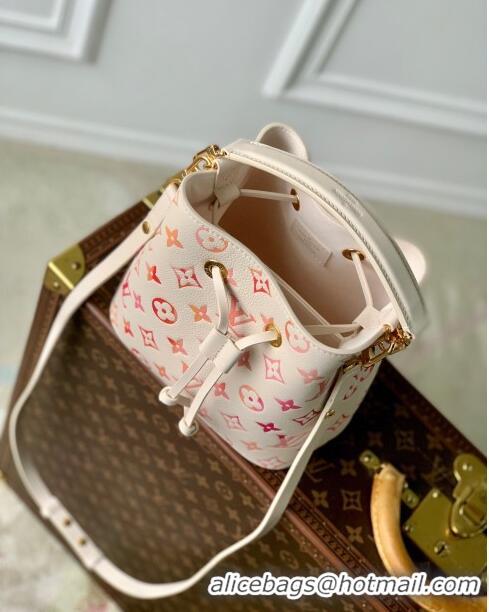 Pretty Style Louis Vuitton Neonoe BB Bucket Bag in Monogram Empreinte Leather M24649 Sunrise Aquarelle 2024