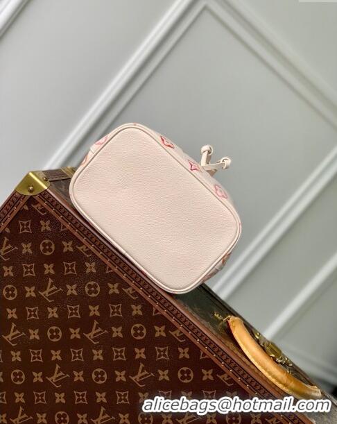 Pretty Style Louis Vuitton Neonoe BB Bucket Bag in Monogram Empreinte Leather M24649 Sunrise Aquarelle 2024