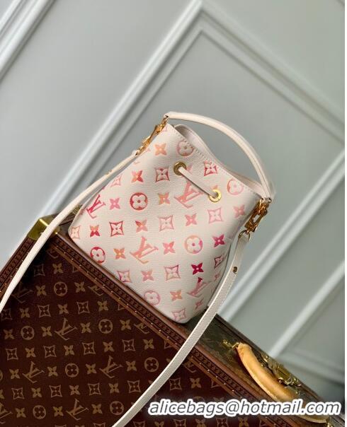 Pretty Style Louis Vuitton Neonoe BB Bucket Bag in Monogram Empreinte Leather M24649 Sunrise Aquarelle 2024