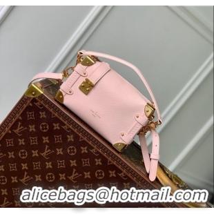 Buy Discount Louis Vuitton Side Trunk PM Bag in Grained Calfskin M23817 Pink 2024