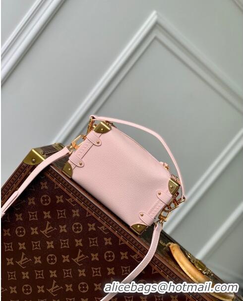 Buy Discount Louis Vuitton Side Trunk PM Bag in Grained Calfskin M23817 Pink 2024