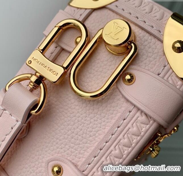 Buy Discount Louis Vuitton Side Trunk PM Bag in Grained Calfskin M23817 Pink 2024