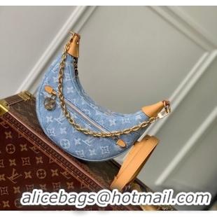 Super Quality Louis Vuitton Loop Bag in Monogram Denim 100% GOTS-certified Cotton M24846 Blue 2024