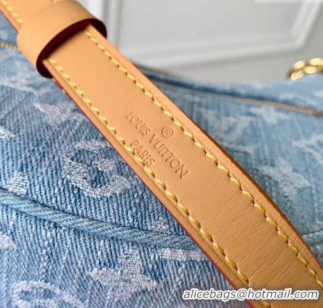 Super Quality Louis Vuitton Loop Bag in Monogram Denim 100% GOTS-certified Cotton M24846 Blue 2024