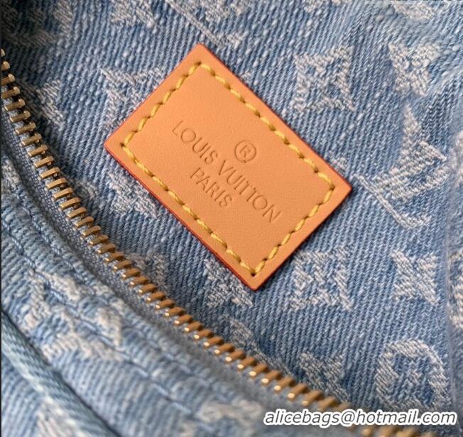 Super Quality Louis Vuitton Loop Bag in Monogram Denim 100% GOTS-certified Cotton M24846 Blue 2024