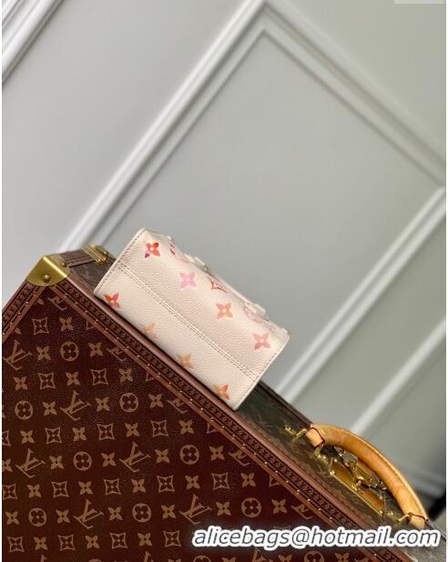 Louis Vuitton OnTheGo BB Tote Bag in Monogram Empreinte Grained Leather M47115 Sunrise Aquarelle 2024