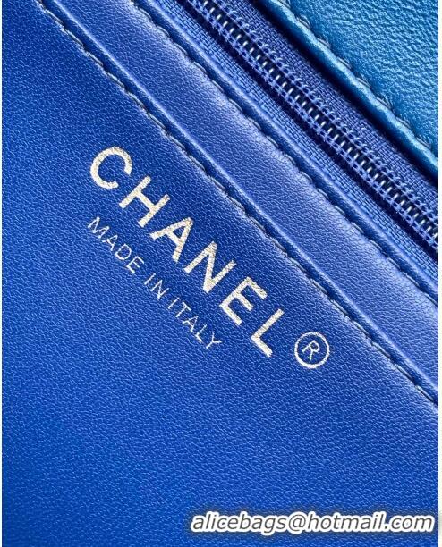 Good Quality Chanel Classic Tweed Mini 11.12 Flap Bag A69900 Blue 2024