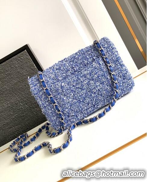 Good Quality Chanel Classic Tweed Mini 11.12 Flap Bag A69900 Blue 2024